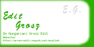 edit grosz business card
